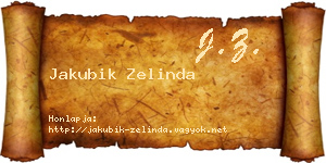 Jakubik Zelinda névjegykártya